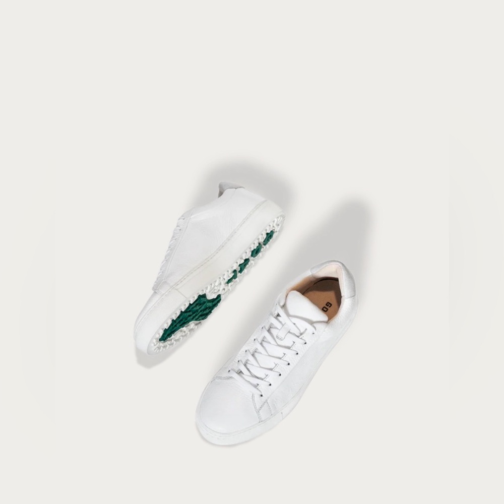 Goat Lane White Leather Men's Golf Shoes - Picture 8 of 8